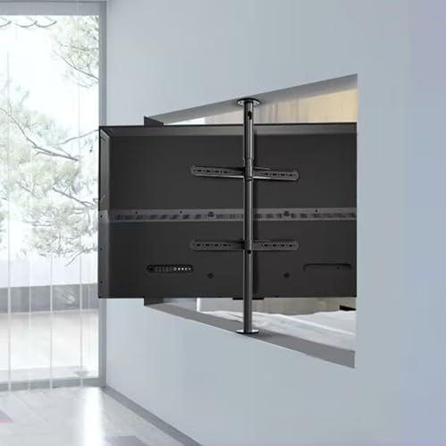 LCD TV 360 graden draaibaar frame vloerstandaard scheidingswand draaibaar rek draaibare tv-kast draaibare basis, verstelbare kantelbare draaibare tv-plafondbeugel, geschikt for 32-75 inch LED-schermwe