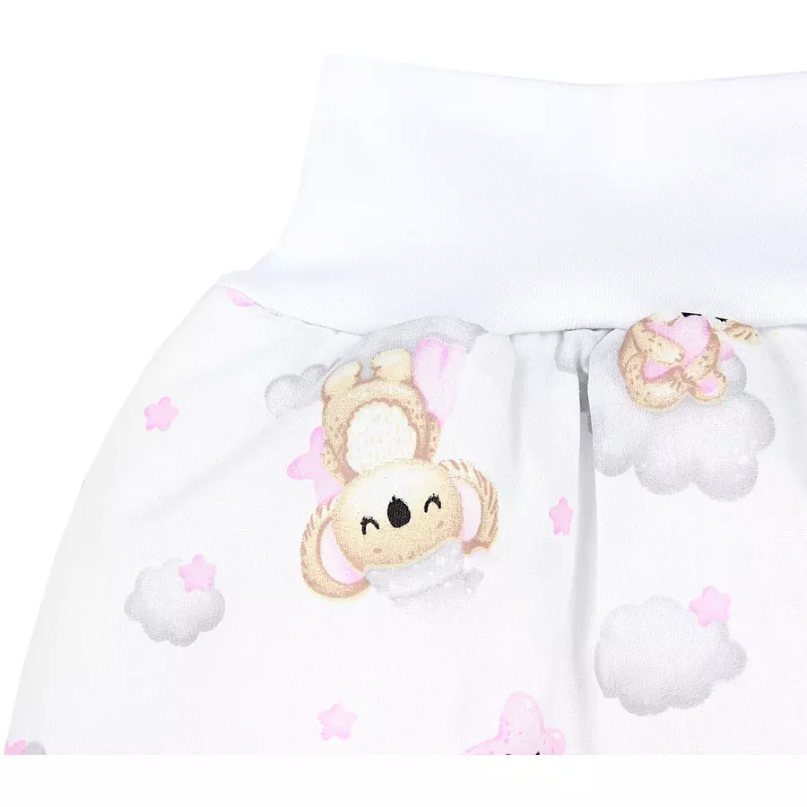 TupTam Baby Strampelsack mit Bund für Mädchen  und Jungen weiß Modell 2