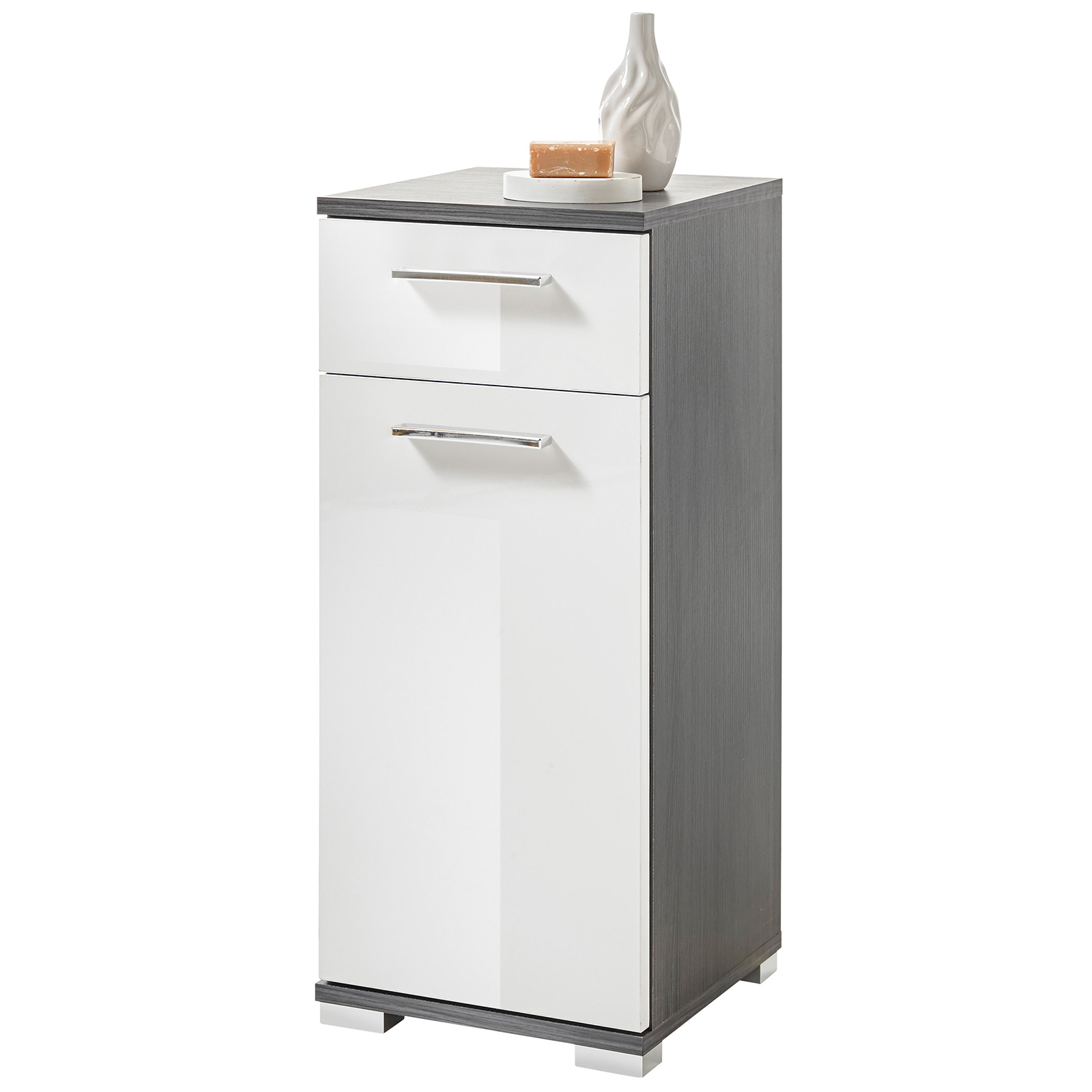Unterschrank - Pinie - weiß - 70 cm hoch