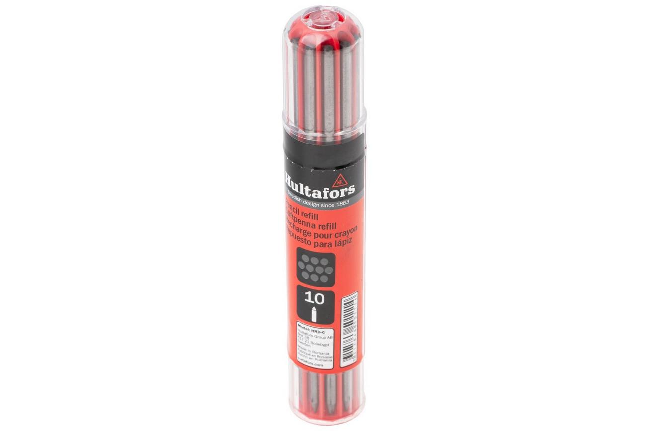 Hultafors Dry Marker Refills 650110 grafiet grijs, mechanisch potlood navulling, 10 stuks