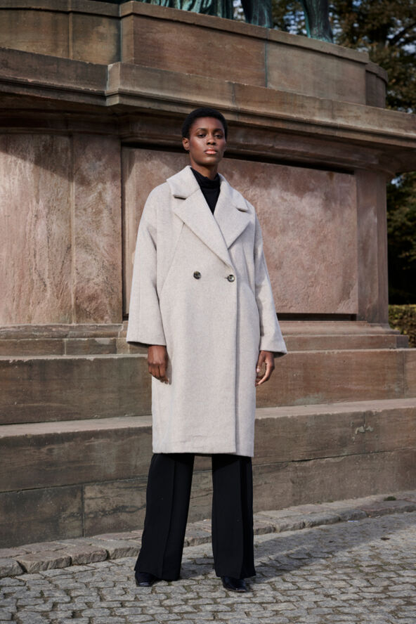 Soaked in Luxury SLCalliope Coat Oatmeal melange