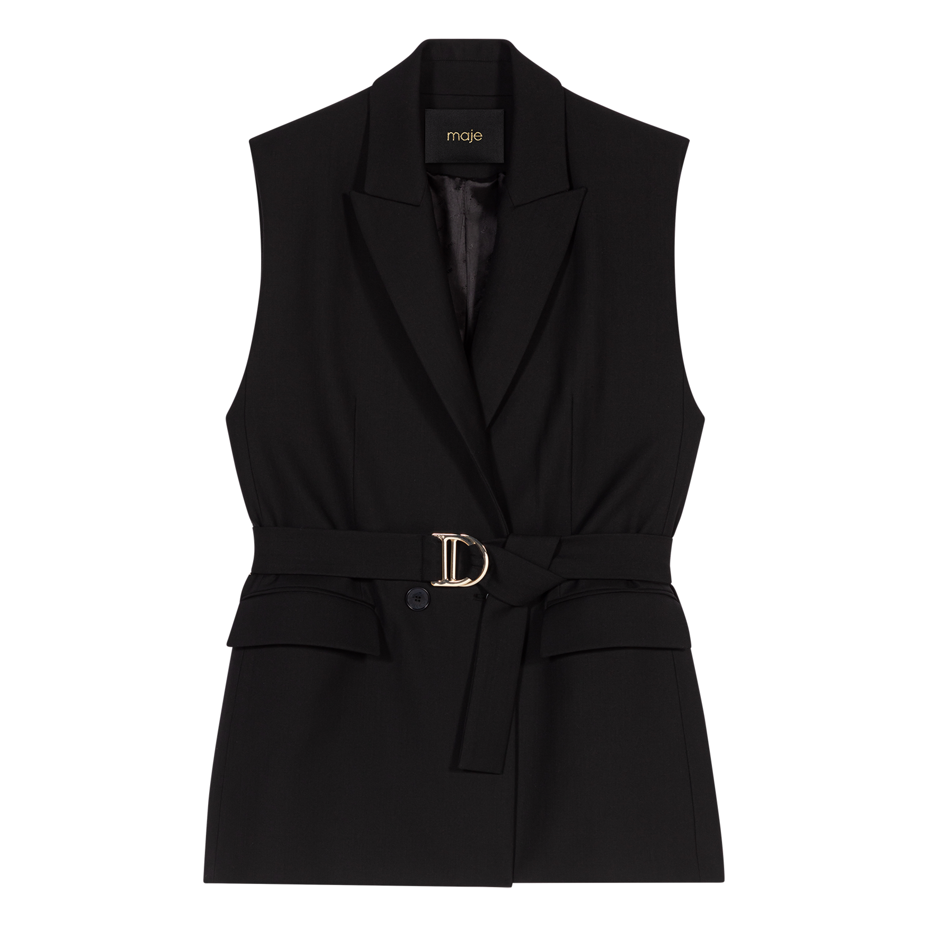 Veste de tailleur droite| Noir