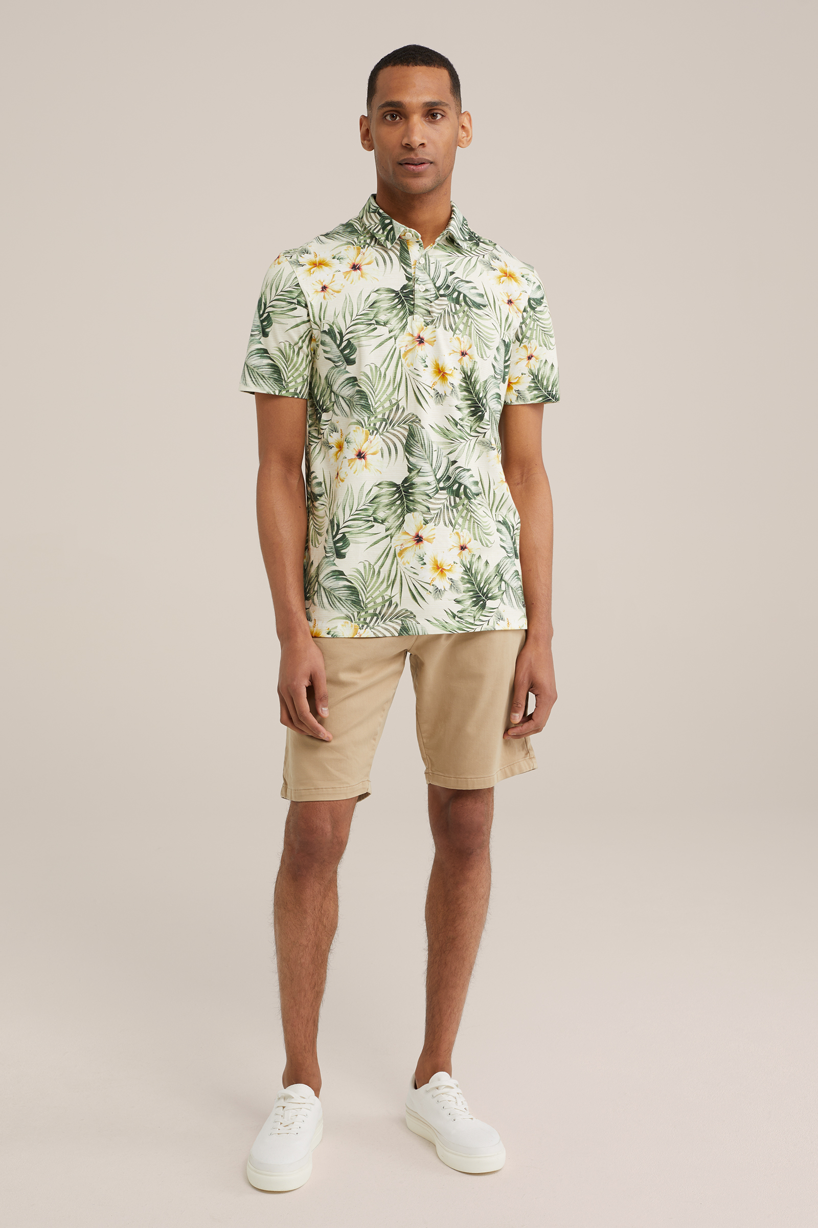 polo met dessin WE Fashion Lichtgroen