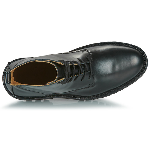 Selected - SLHRICKY LEATHER LACE-UP BOOT Negro