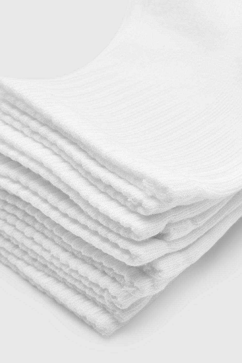boohoo Lot De 5 Paires De Chaussettes De Cheville Blanches