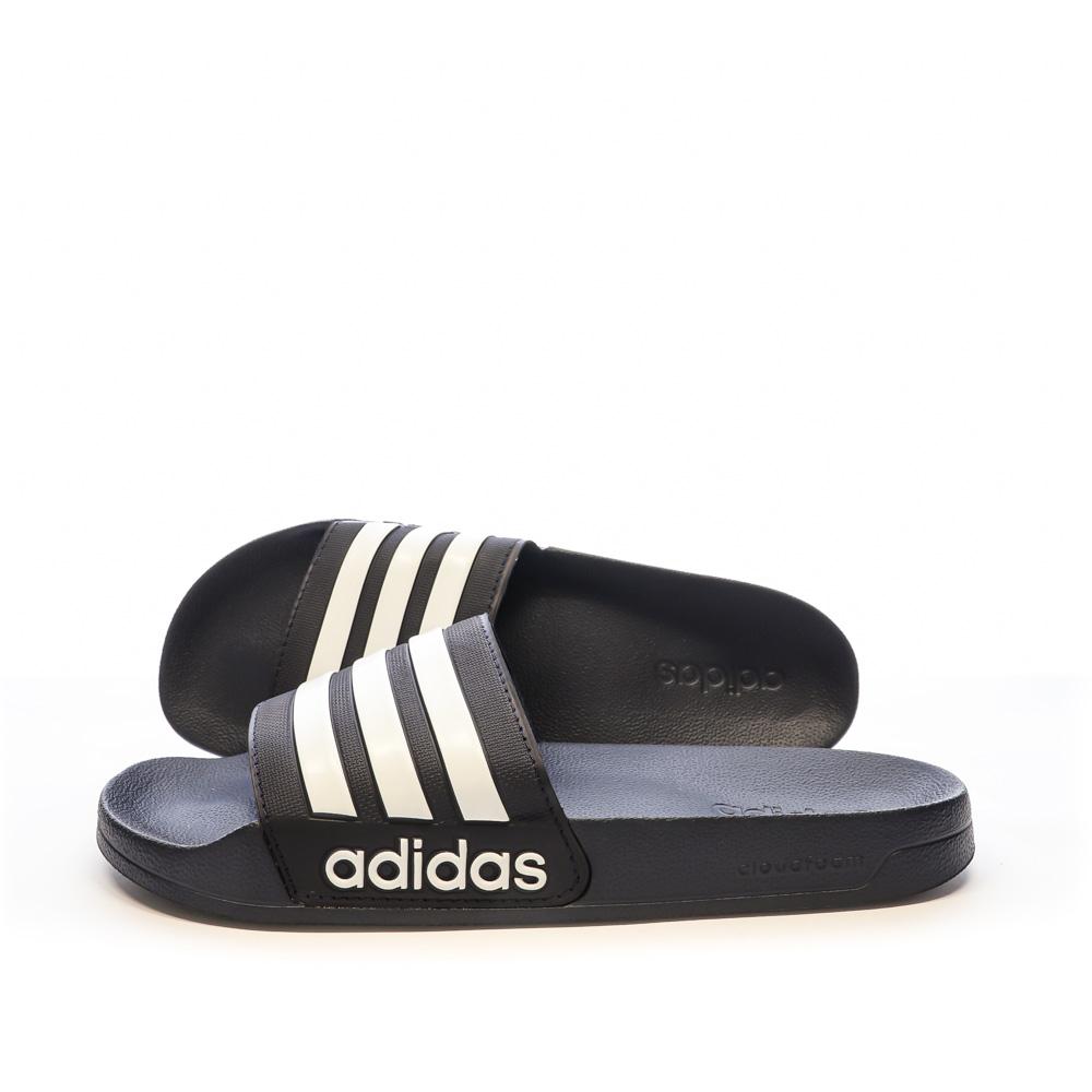 Adidas Claquettes Noires/Blanches Homme Adidas Adilette Shower