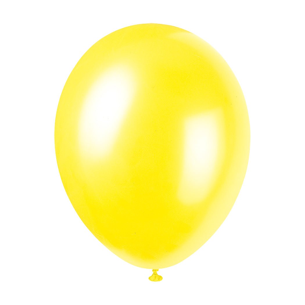 Gele Ballonnen Glans 30cm 10st