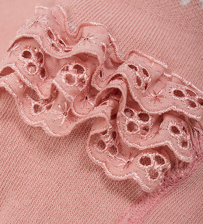 Minymo Strumpfhosen m. Spitze - Rose Cloud