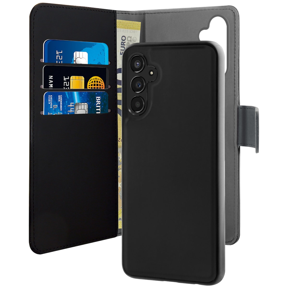 Puro Samsung Galaxy A34 5G 2-i-1 lommebokdeksel (sort)