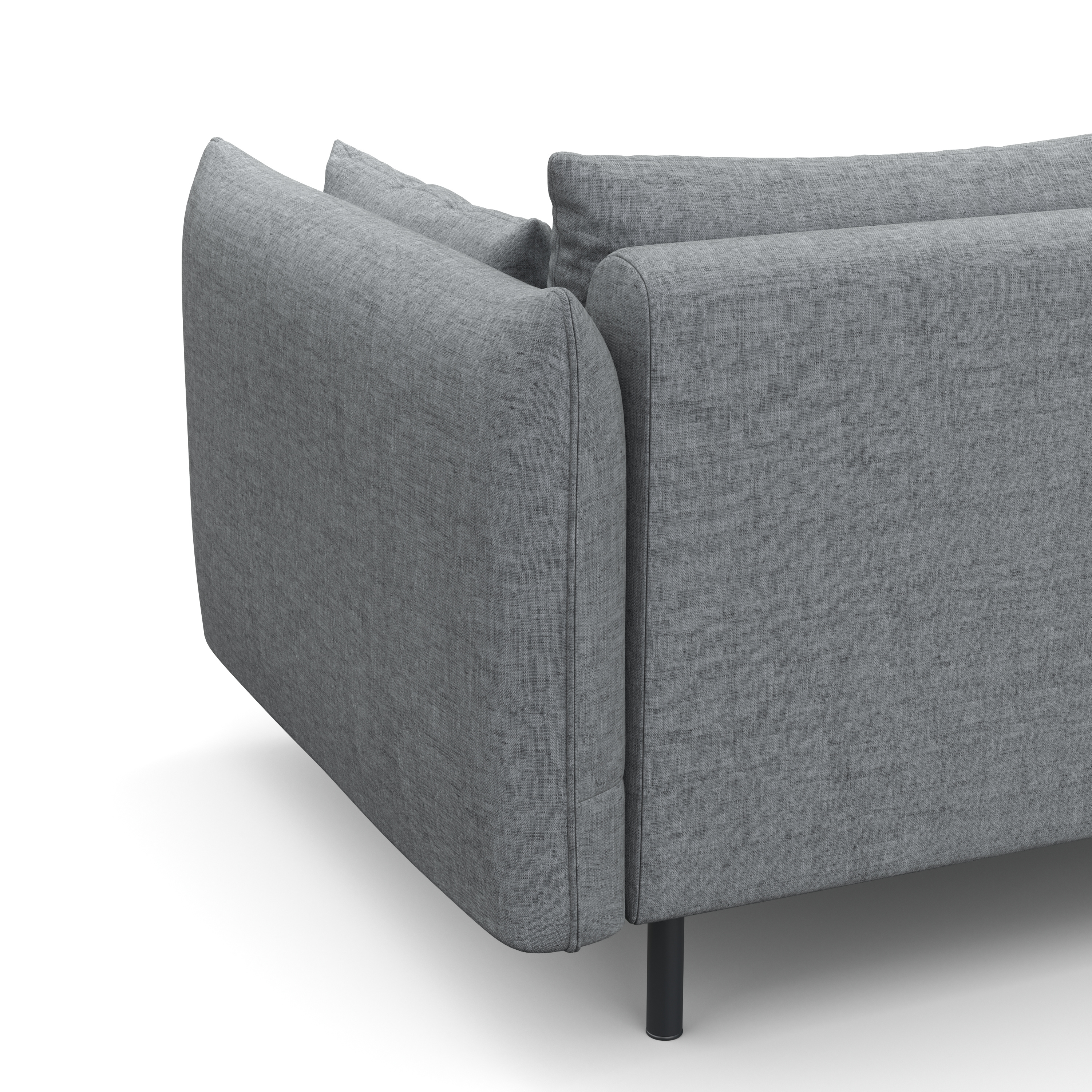 Ecksofa AIDEN links grau