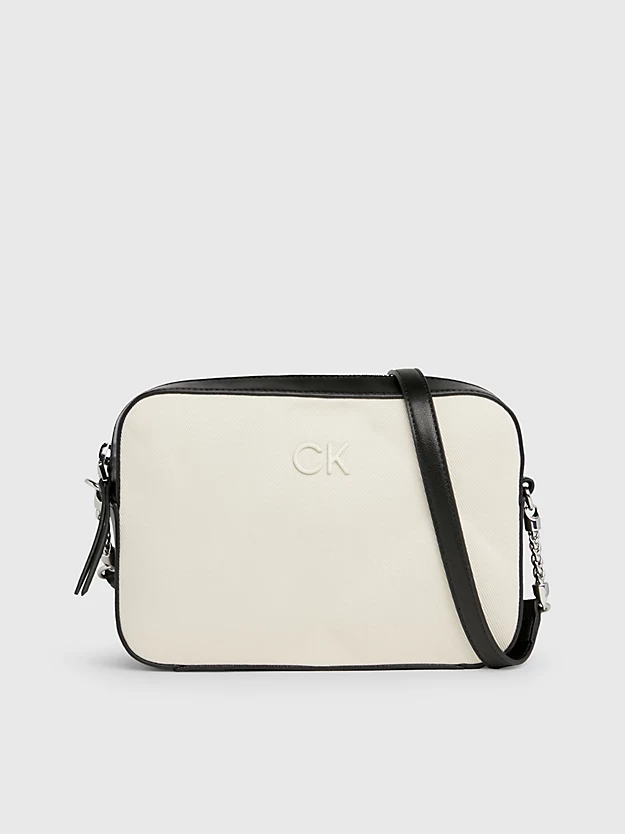 Bolsa de ombro em lona acolchoada