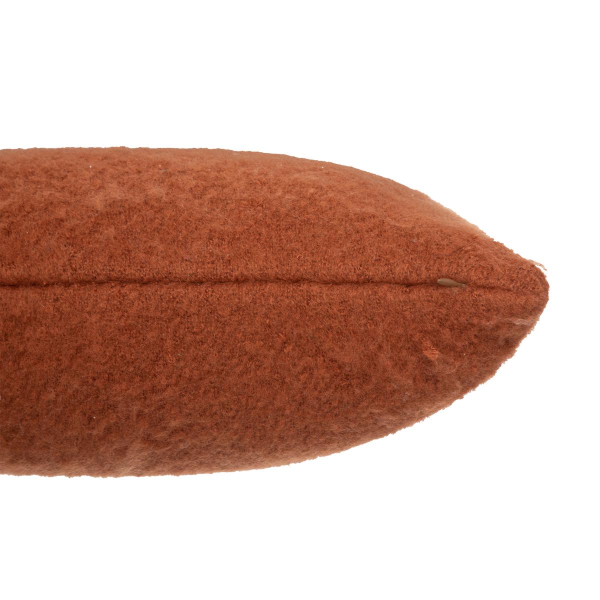 COUSSIN EFFET MOHAIR KODI TERRACOTTA 45X45CM