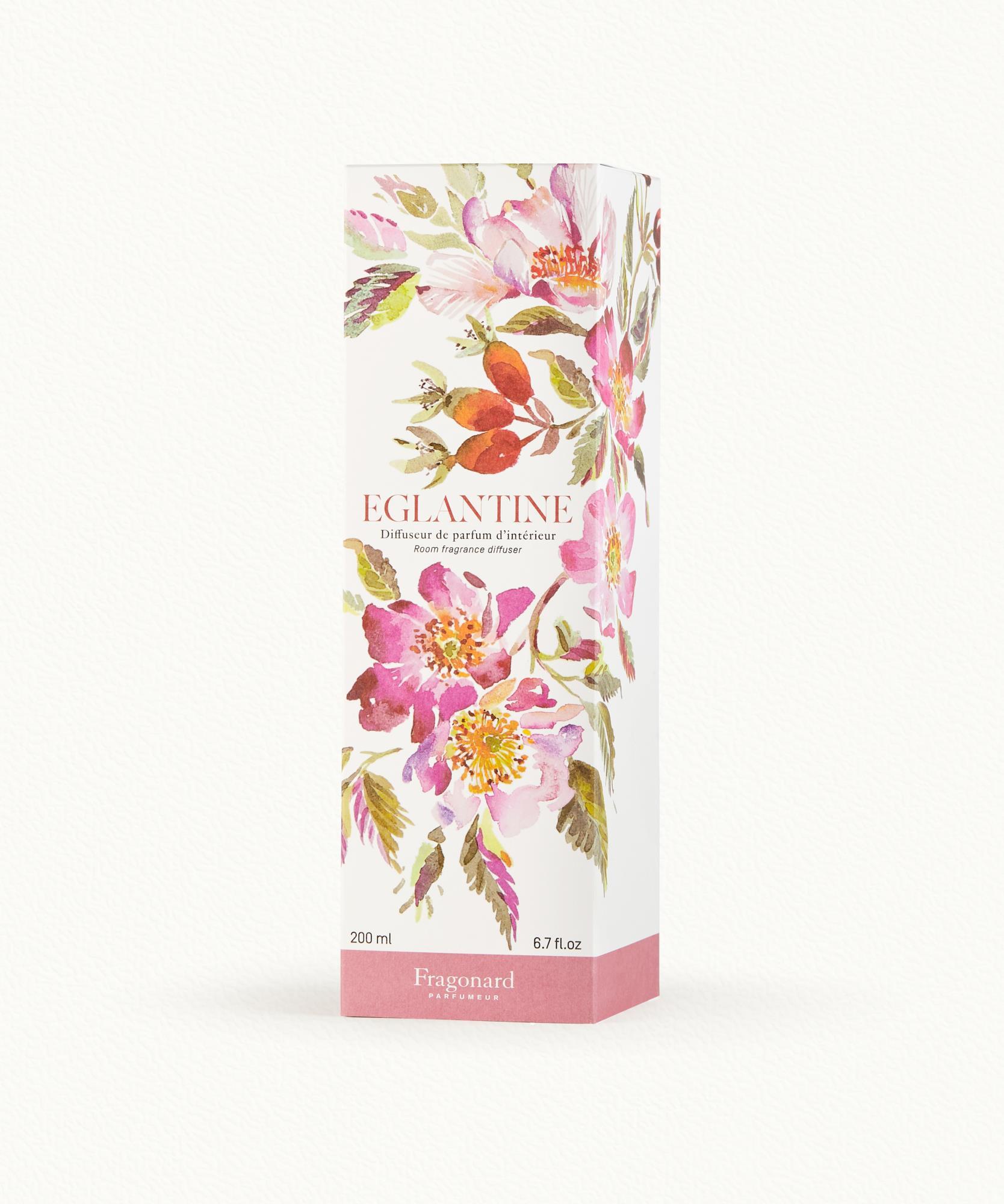 Eglantine  Diffuseur + 10 bâtonnets - flacon 200ml