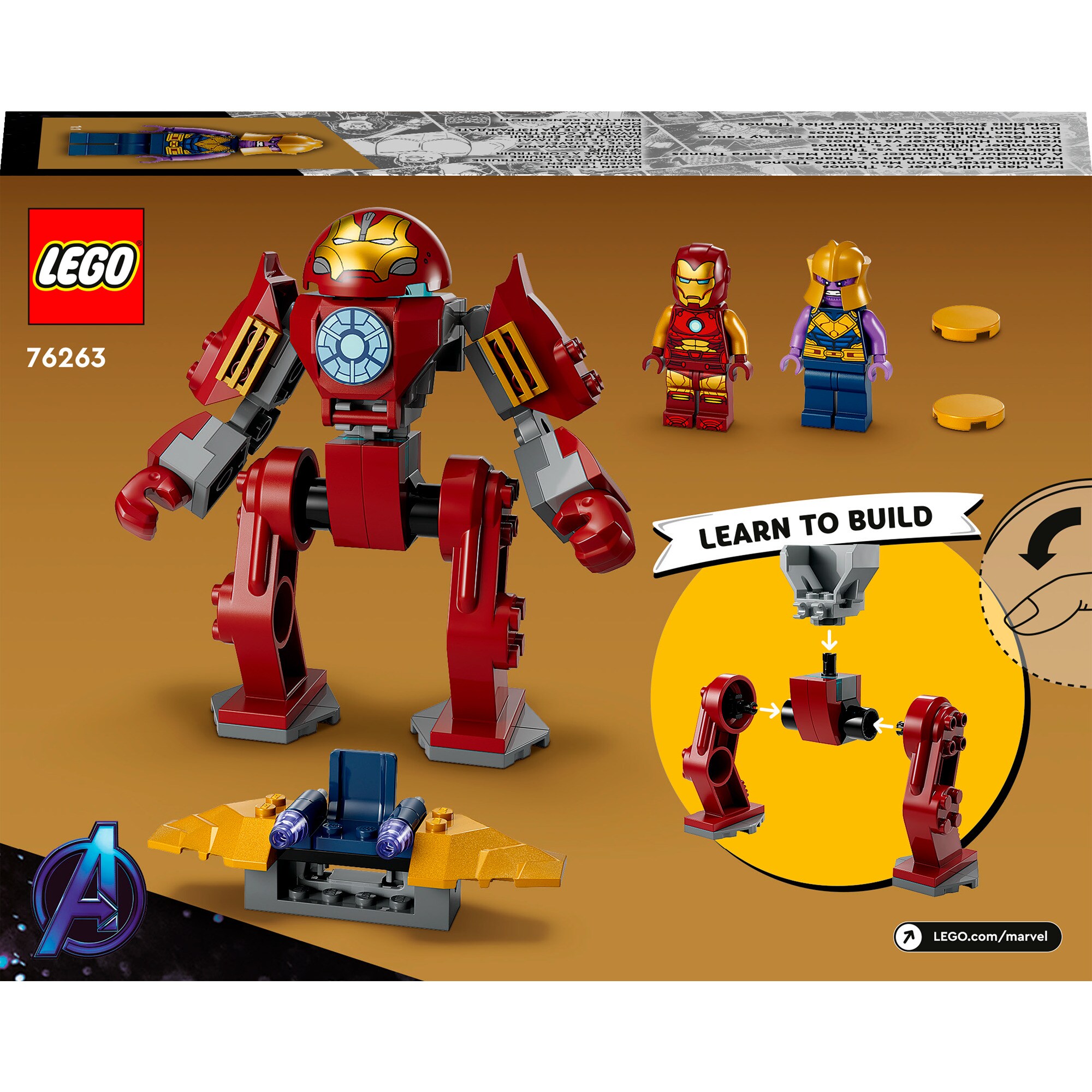 LEGO Konstruktionsspielzeug Marvel Super Heroes Iron Man Hulkbuster vs. Thanos