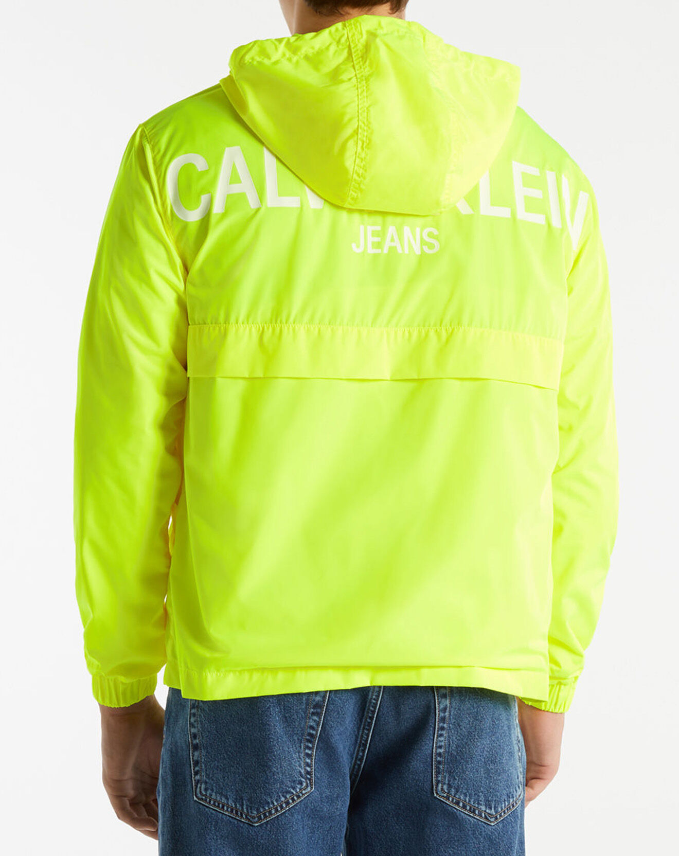 Calvin Klein Jeans Blouson Back Logo Pop jaune fluo