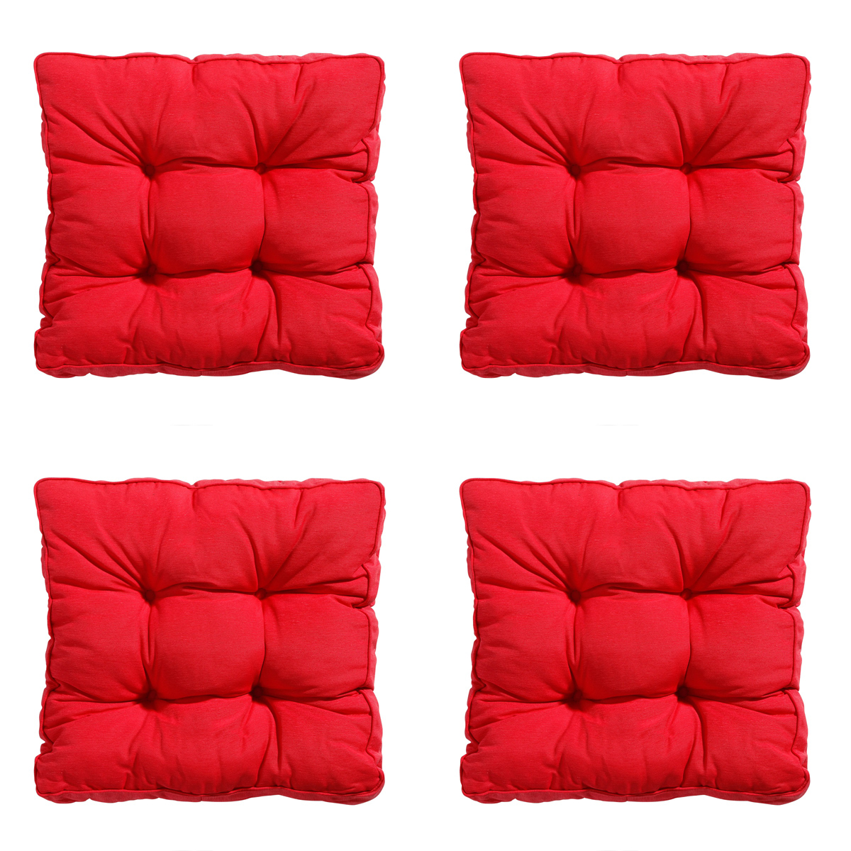 Madison Panama red Zitkussen - Set van 4