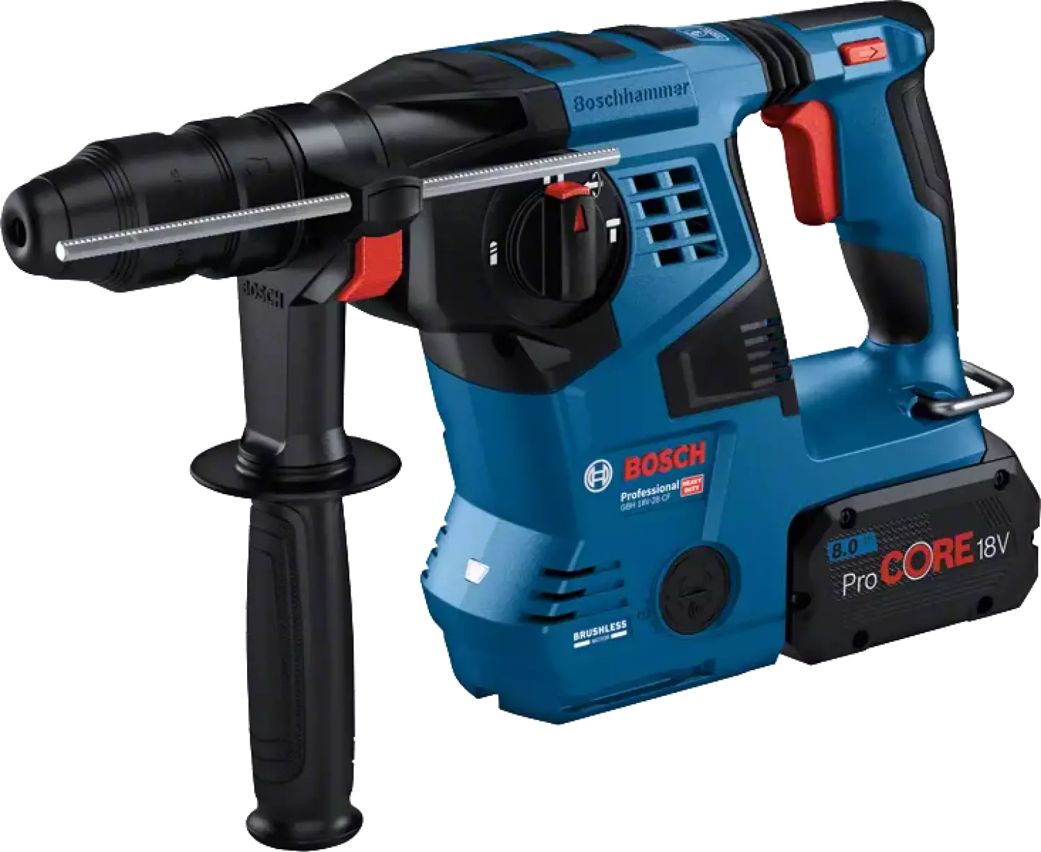 Bosch GBH 18V-28 CF Accu Boorhamer met Stofafzuiging 2x PC 8,0 GDE in L-Boxx