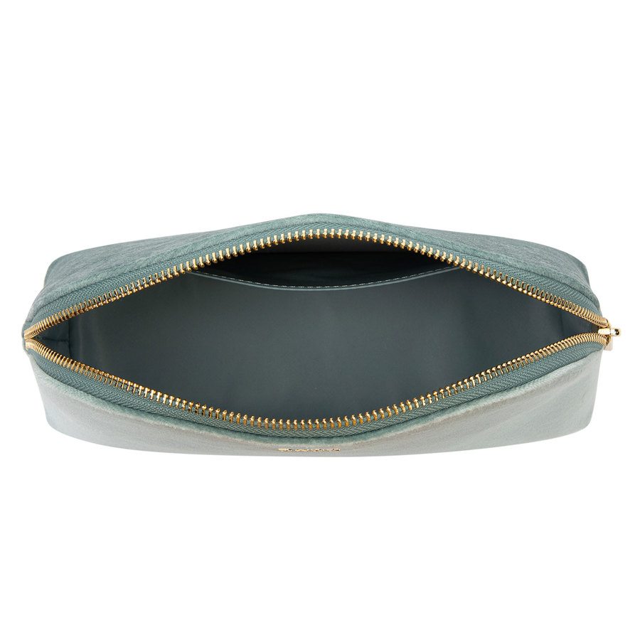 DARK Velvet Make-Up Pouch Large Sparkled Teal