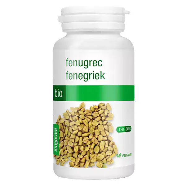 Purasana Feno-grego 330mg Orgânico 120 cápsulas