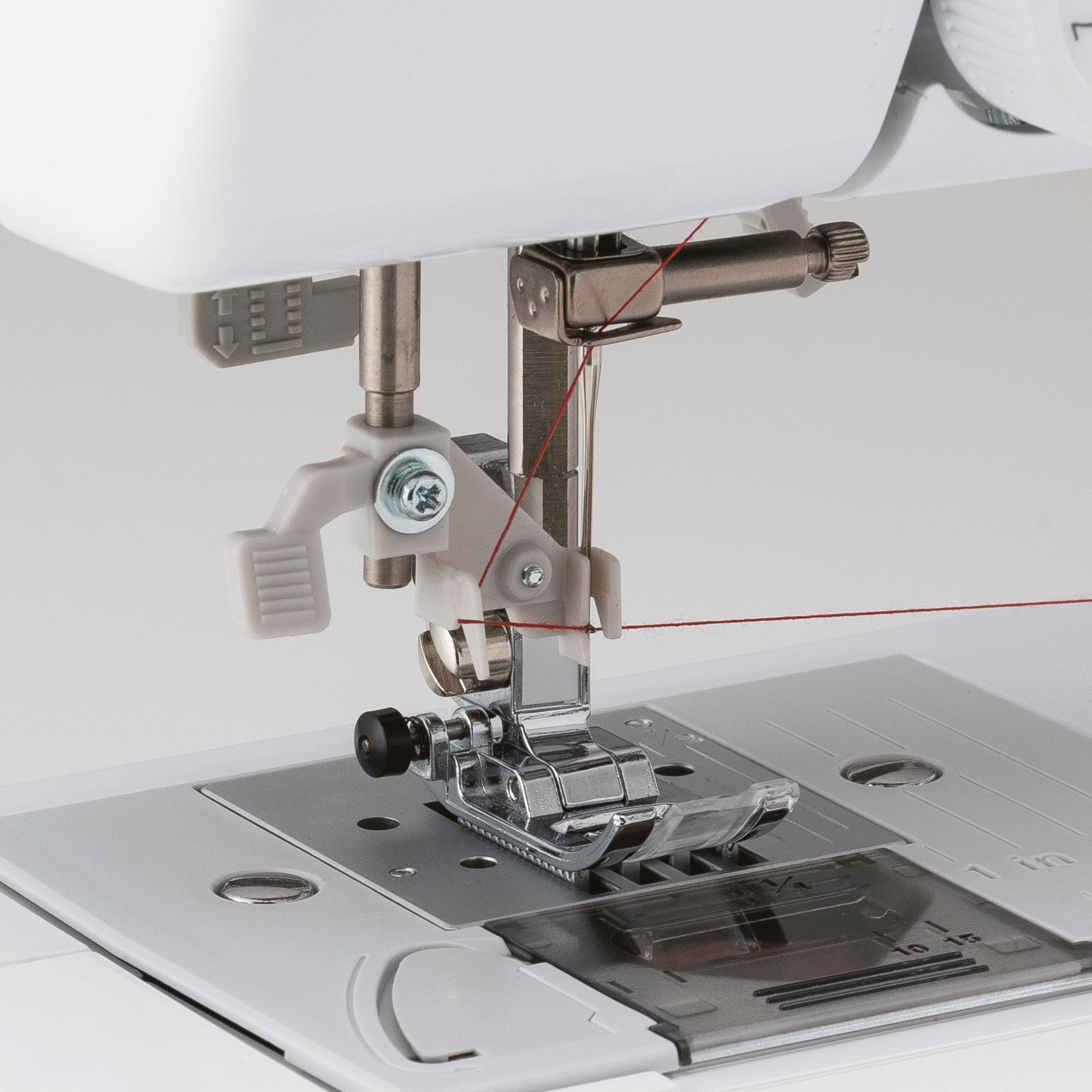 CS10s Nähmaschine Computer Freiarm Nähmaschine mit LCD Display (CS10SVM1) - Weiss / Rot