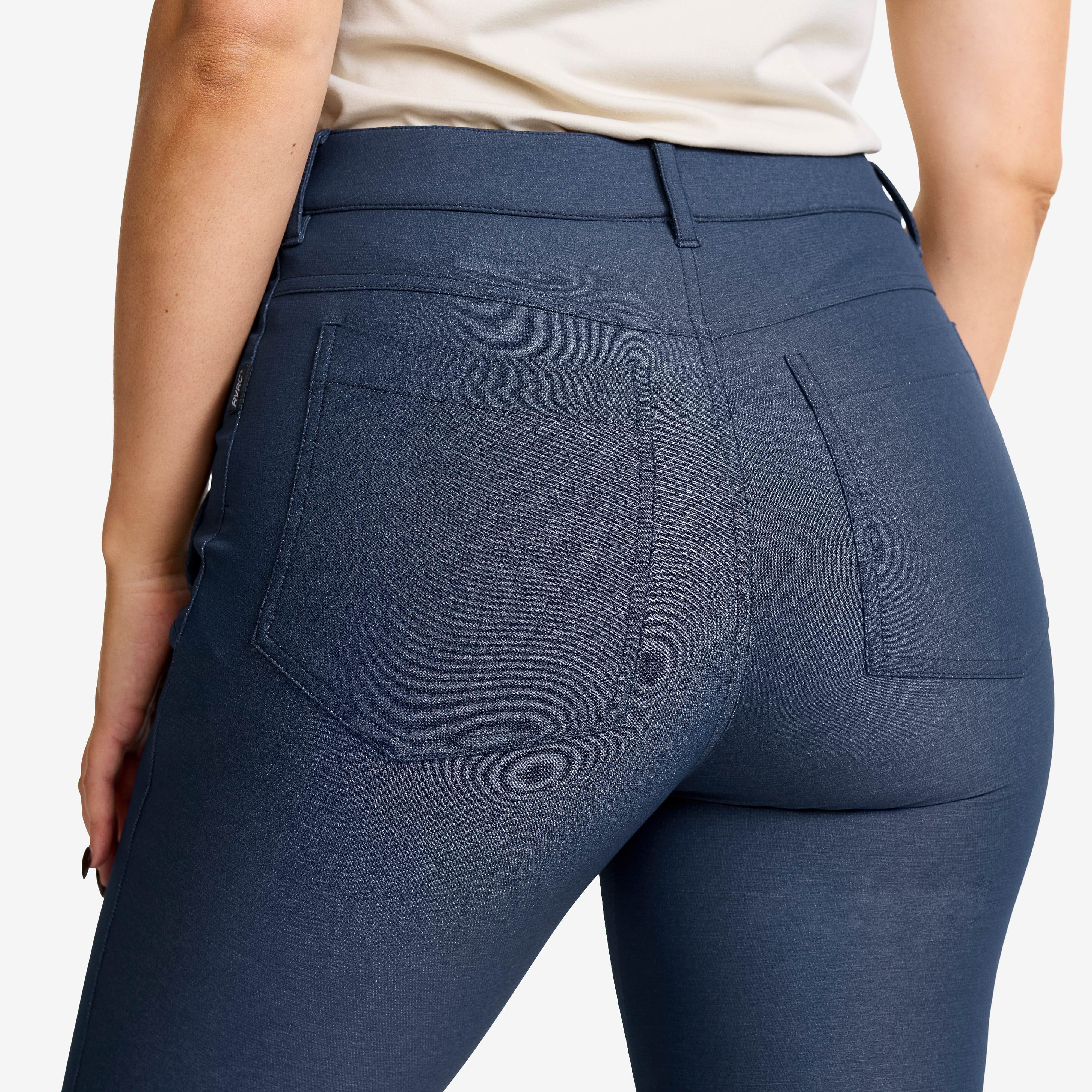 Journey High-waist Pants Dame Dark Blue Melange