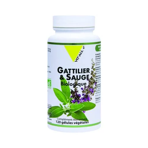 Gattilier & Sauge Bio Vit'all+ - 120 Gélules Végétales