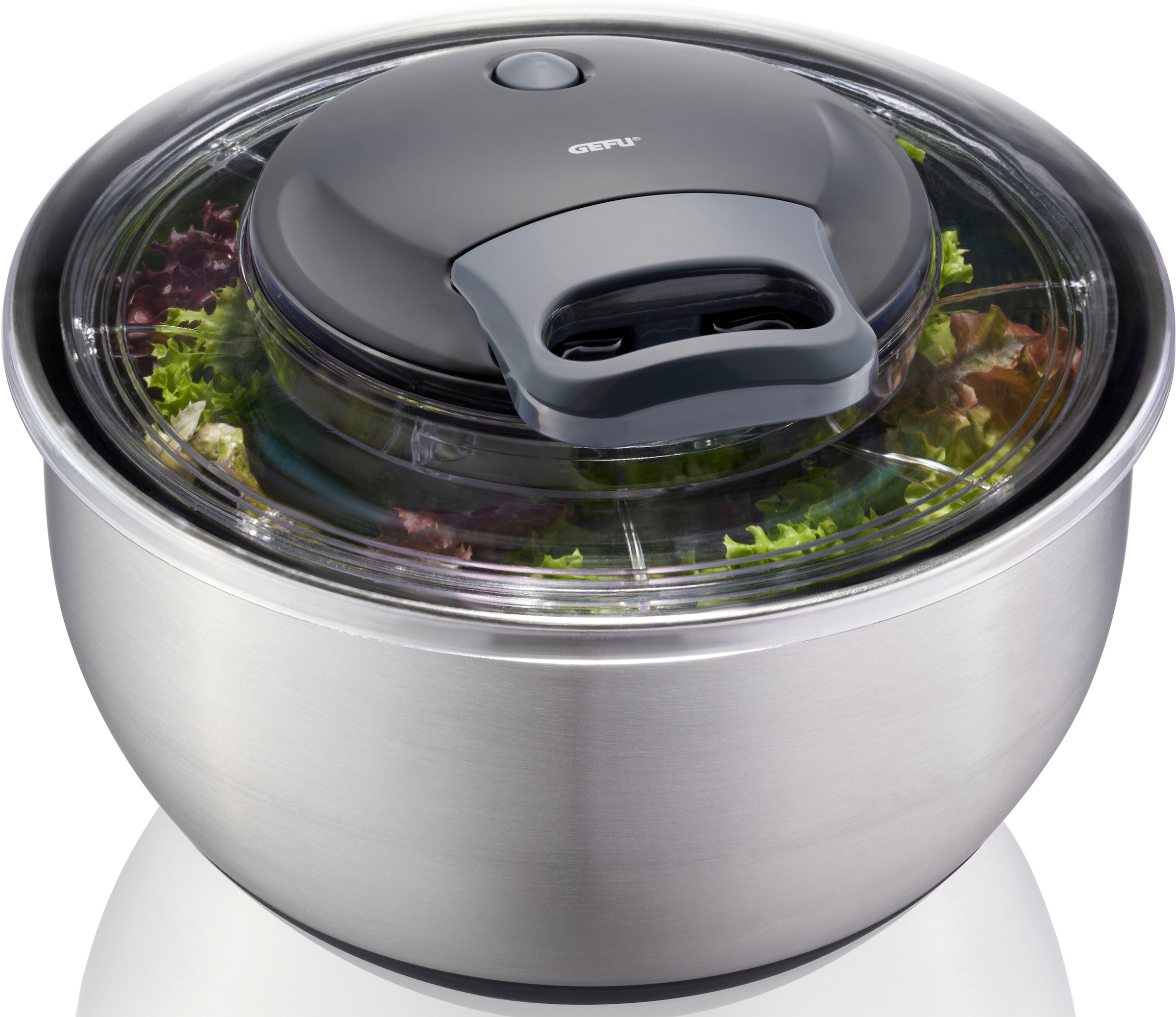 GEFU Salatschleuder »PULLIT« schonendes Schleudern ohne Richtungswechsel, 4,5 L