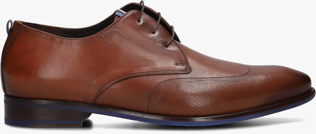 FLORIS VAN BOMMEL cognac floris van bommel nette schoenen sfm-30144