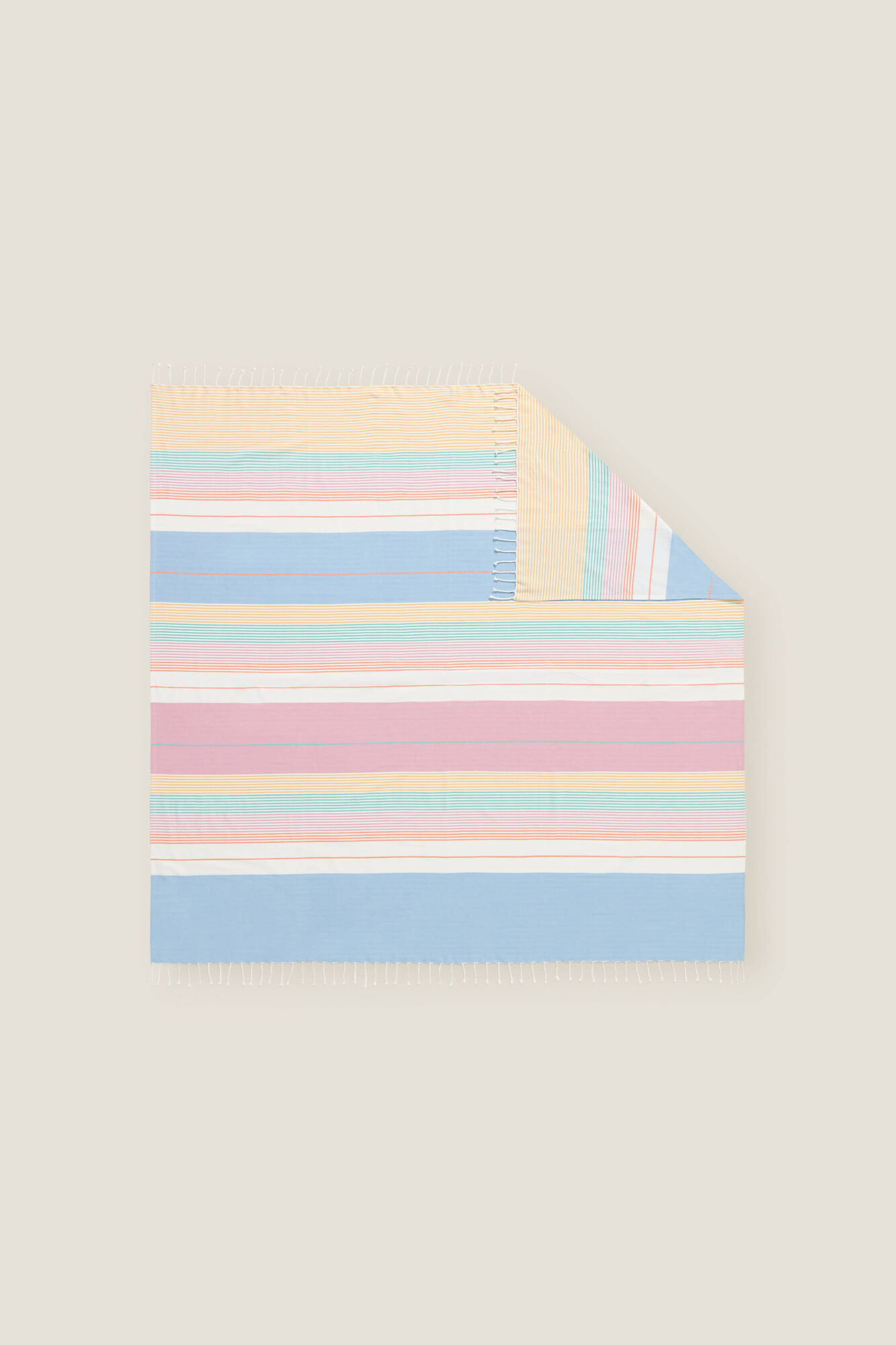 Toalla Playa Rayas Rizo Ó 2X2 - estampado