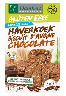 Damhert Gluten Free Haverkoekjes Chocolade 165GR