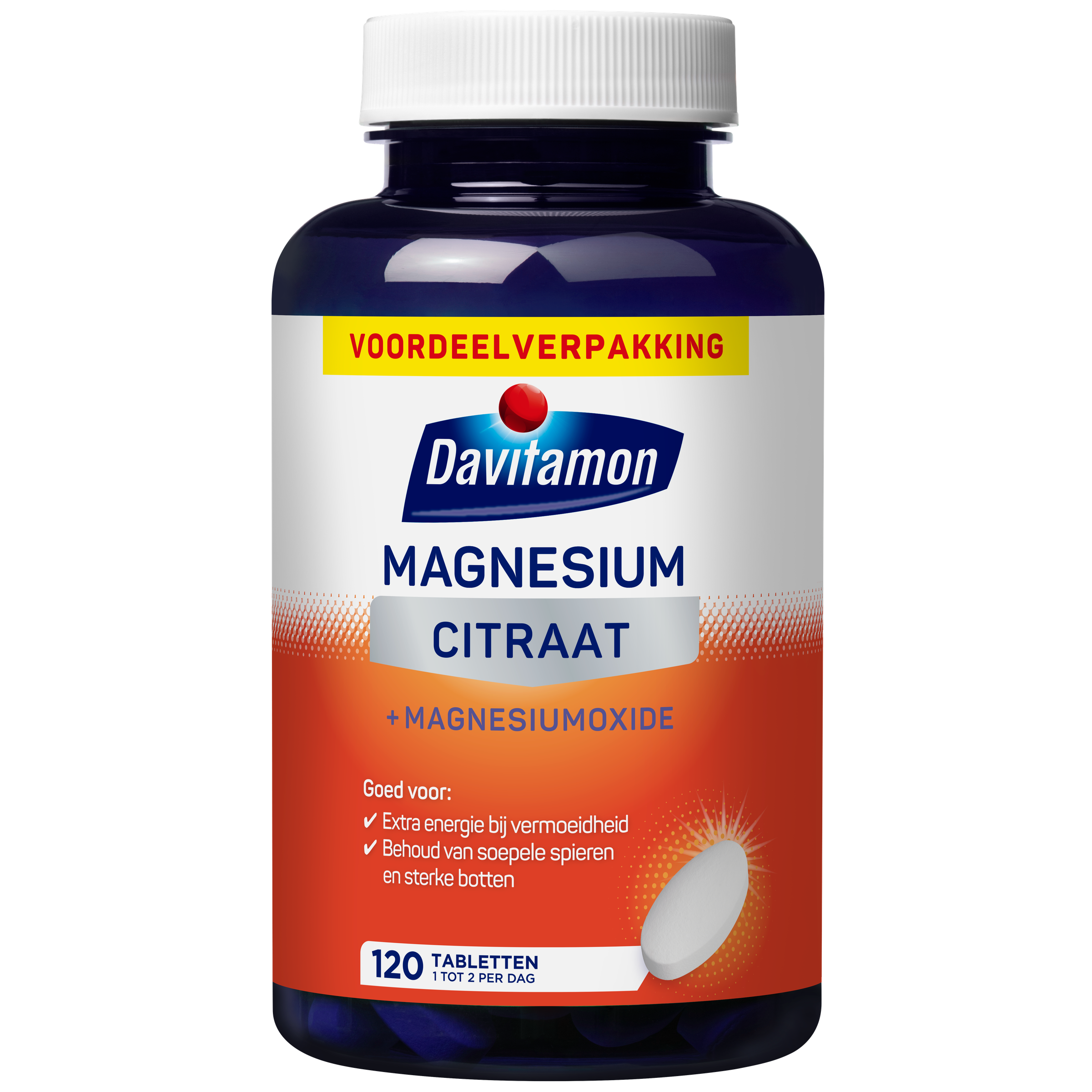 Davitamon Magnesiumcitraat & Magnesiumoxide (120 tabletten)