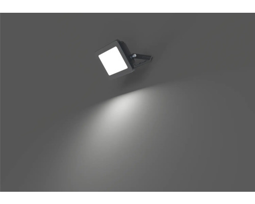 LED wandspot IP65 20W 3300 lm 4000 K neutraal wit, voedingskabel 3G1.0mm² H05RN-F 0,3 m + snelsluiting, BxDxH 130x57x132 mm