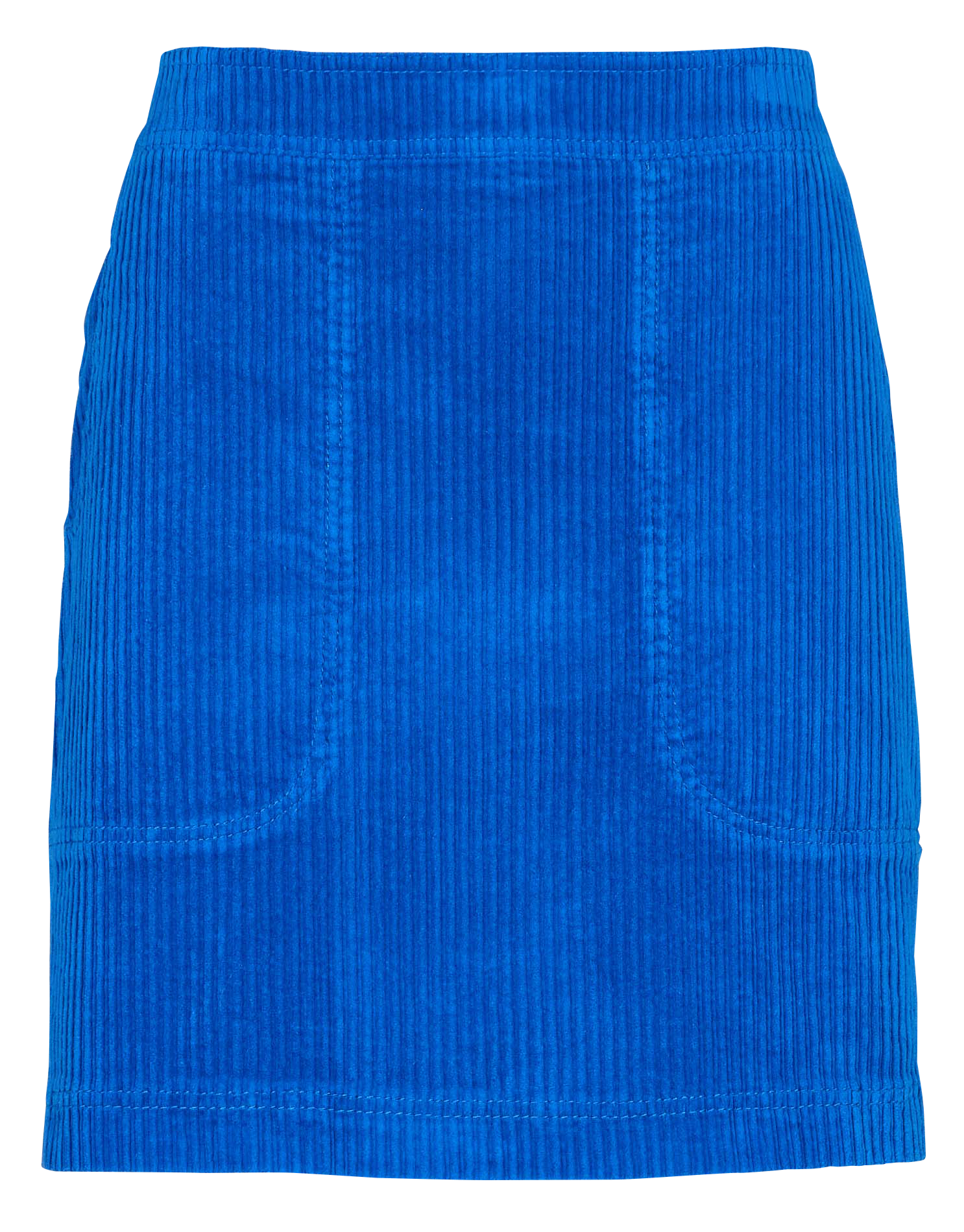 GASSYO - Jupe courte en velours côtelé| Bleu