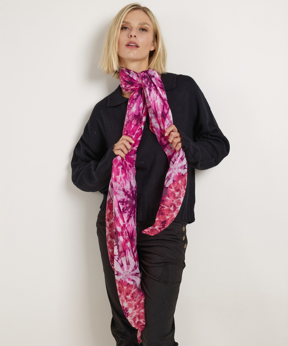 mode sjaal tie dye