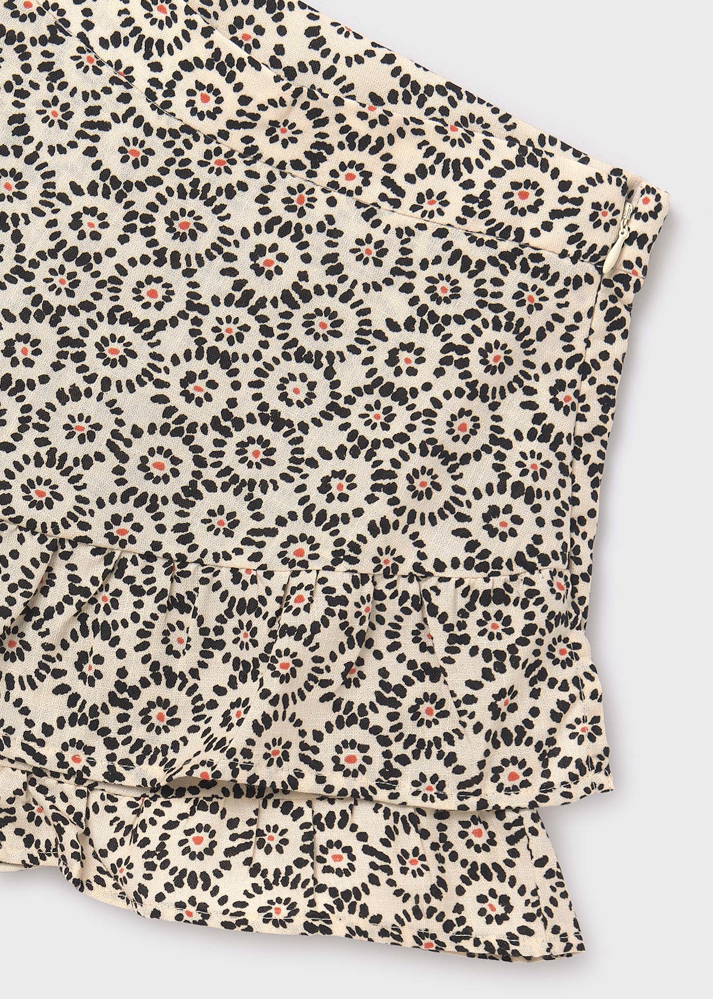 Saia-calça estampada para menina