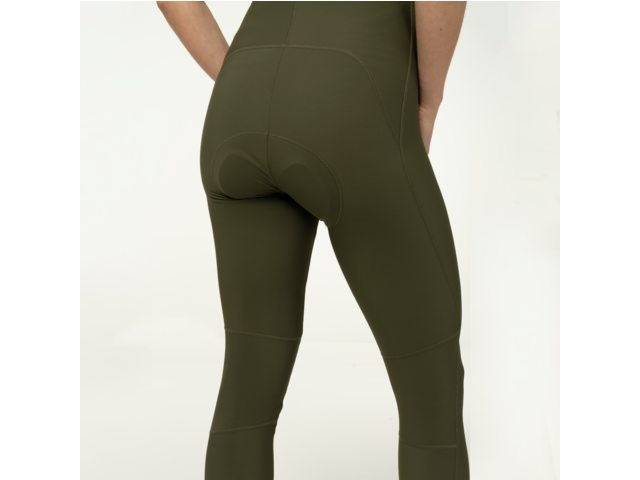 AGU Essential bibtights med pude Army Green dame