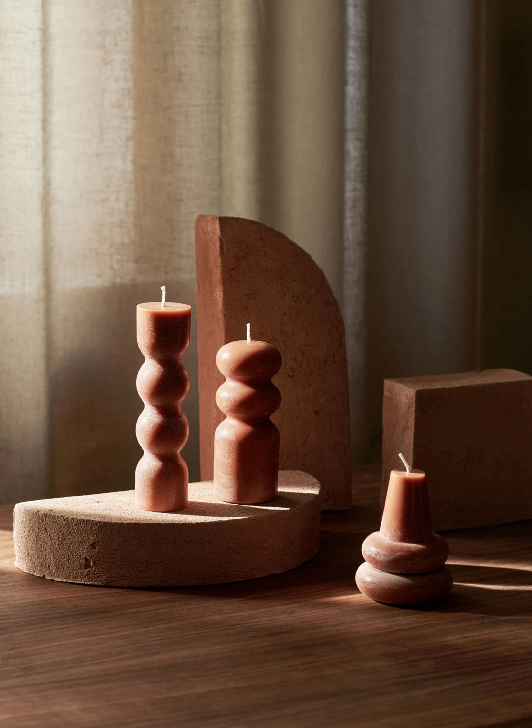 Ferm LIVING 3er-Set Kerzen TORNO
