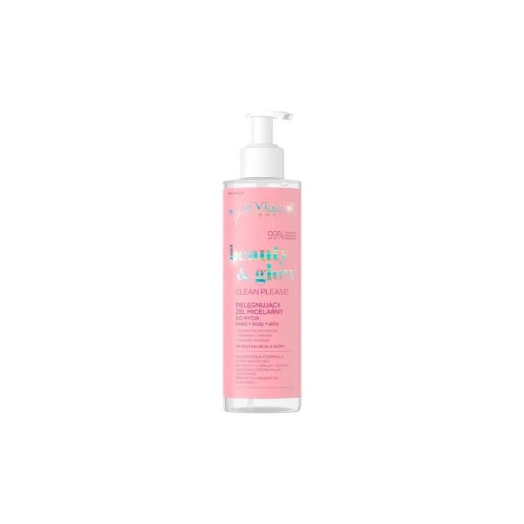 Eveline Beauty & Glow Clean Graag! verzorgende micellaire gezichtswasgel 200 ml
