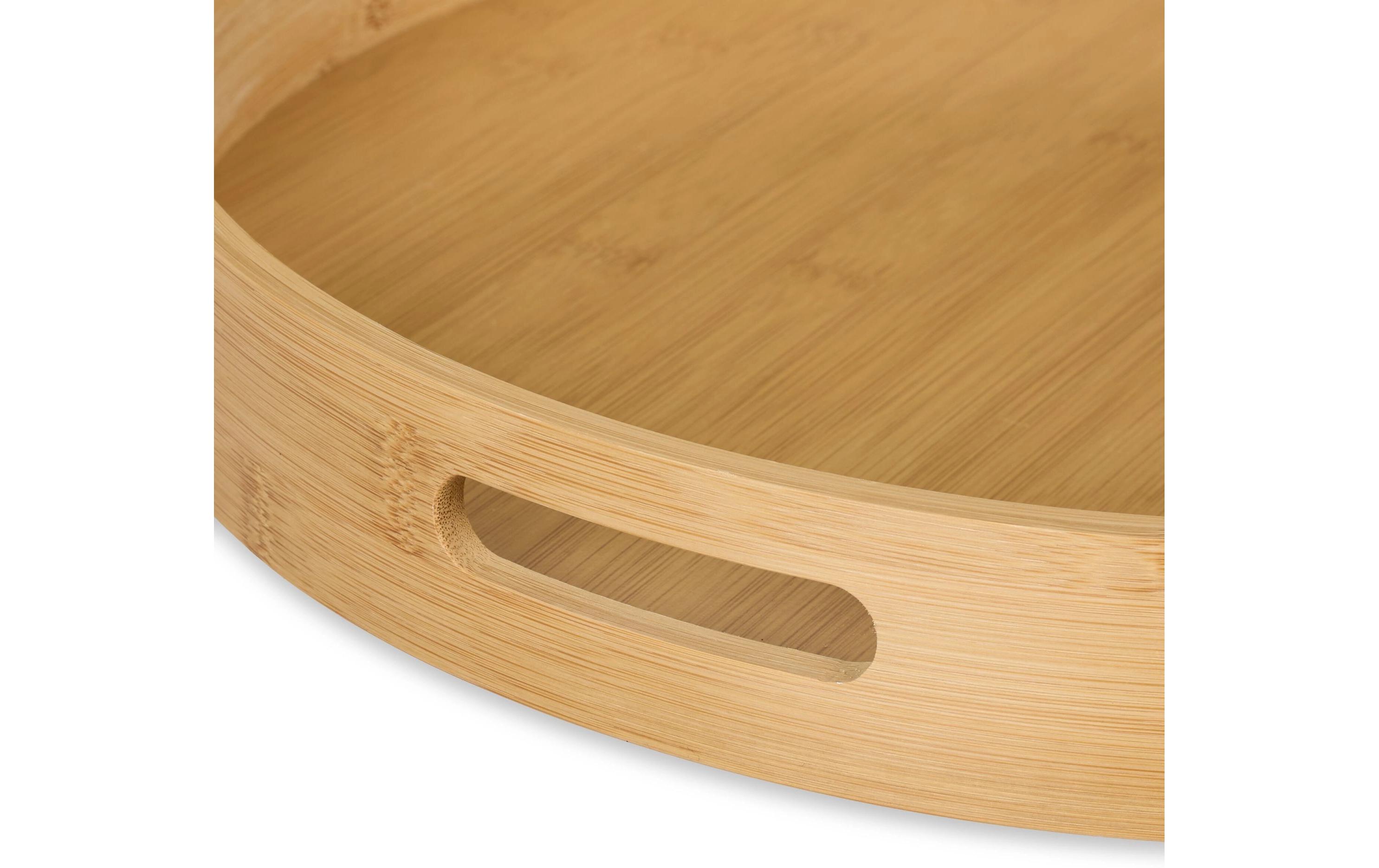 Serviertablett Natur, 5 x 40 cmRundes Serviertablett