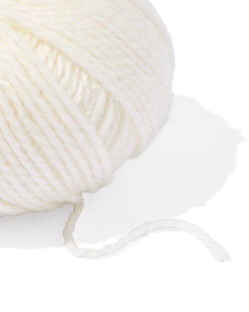 fil de laine acrylique blanc 100g 165m