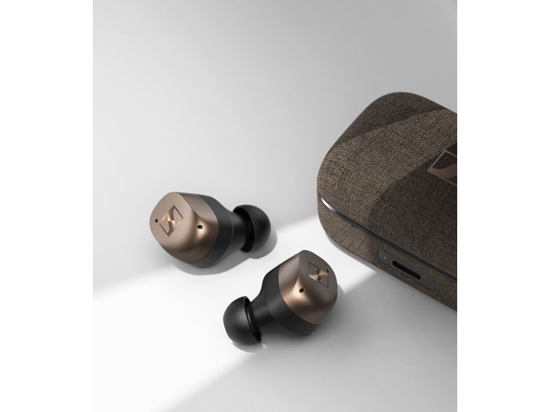 Sennheiser Wireless In-Ear-Kopfhörer Momentum True Wireless Drahtlose Ohrhörer mit adaptiver Geräuschunterdrückung und langer Akkulaufzeit