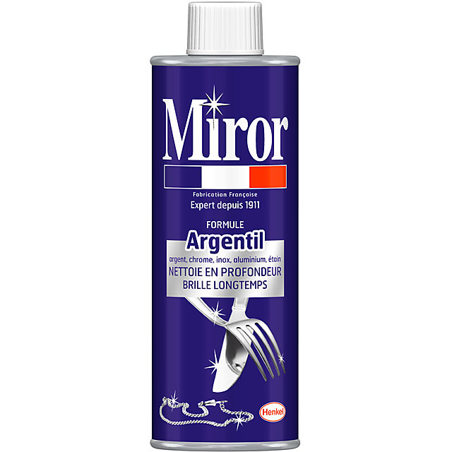 Nettoyant métaux/anti-oxydant argent Miror 250ml