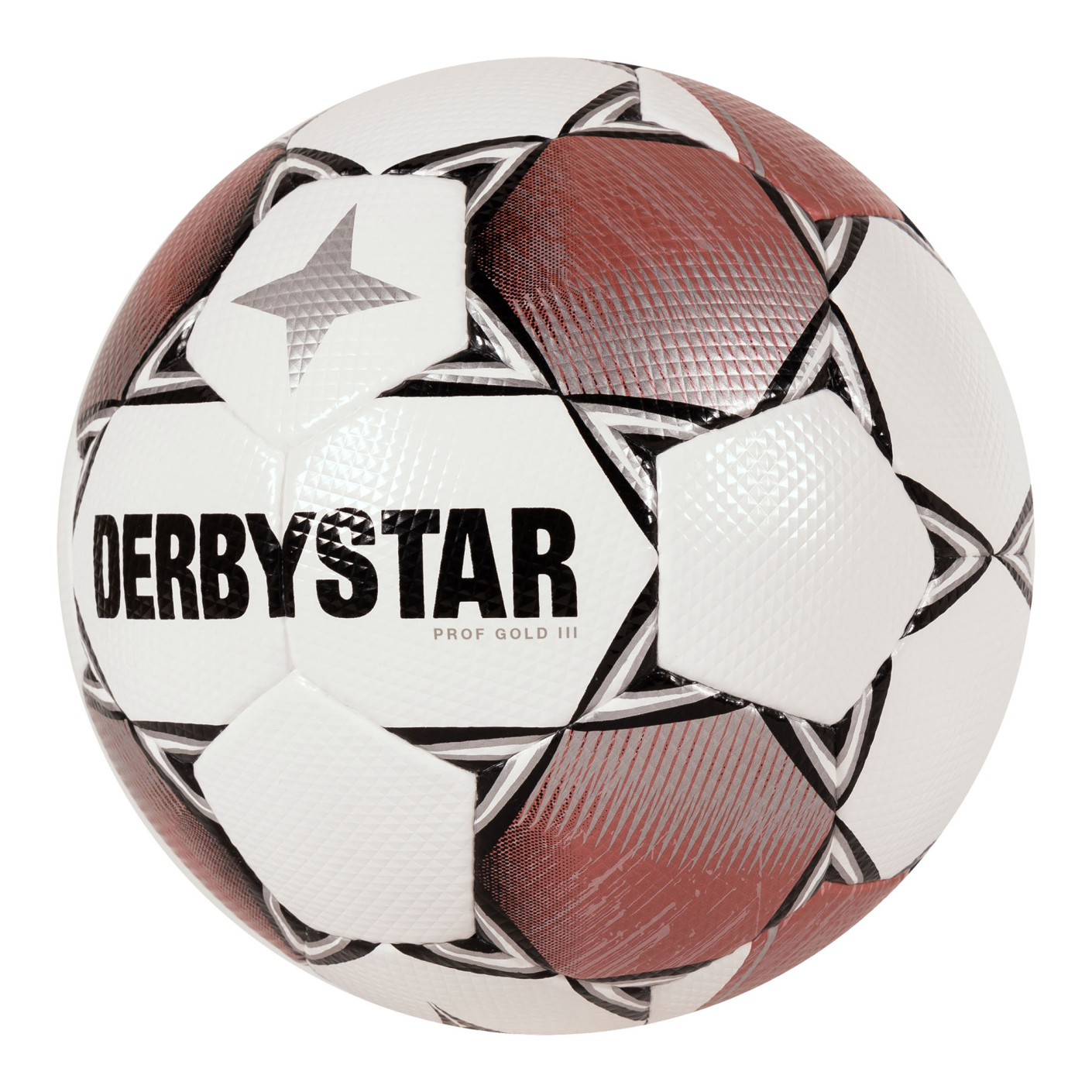 Derbystar Prof Gold III Voetbal Maat 5 Wit Roze Zwart