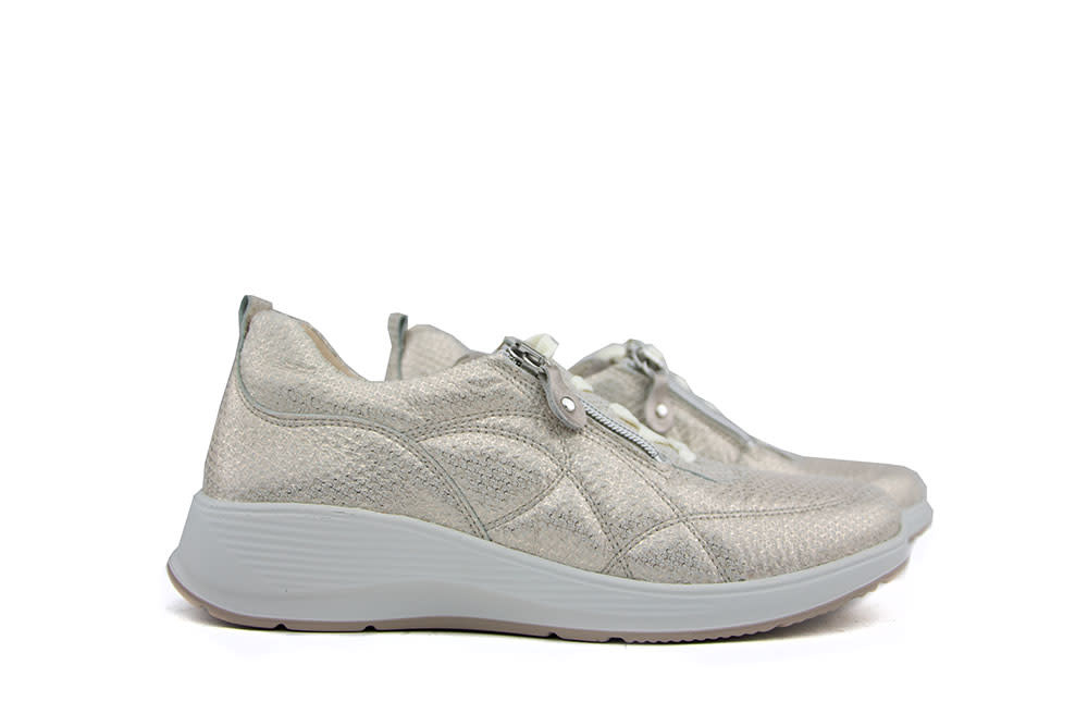 Waldlaufer Sneaker Kalea Eclis Platin Stein K