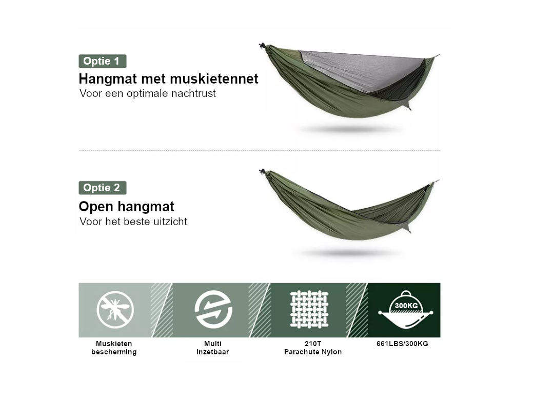 Hikr 2 persoons hangmat - Brown
