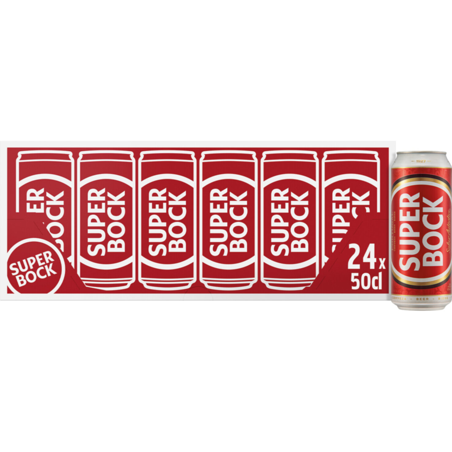 Super Bock Original Lager Bier 24x50cl -1200cl