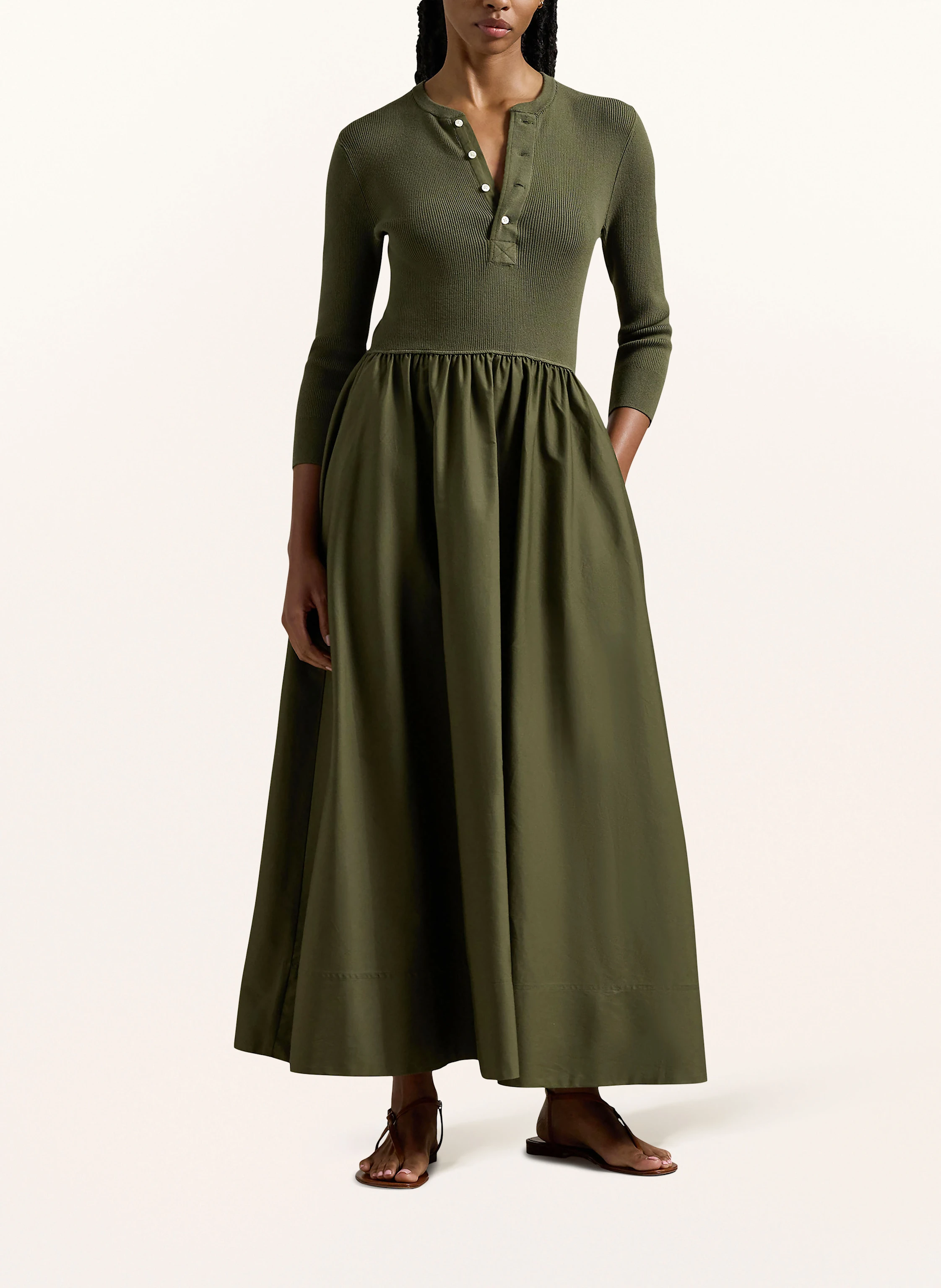 POLO RALPH LAUREN Kleid im Materialmix
