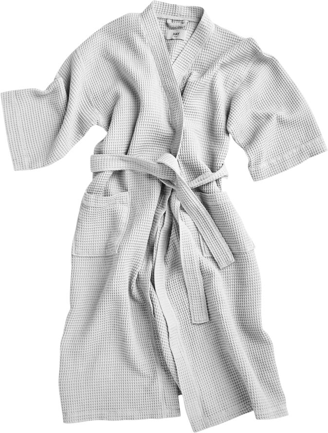 Hay Waffle Bathrobe-Grey Grey