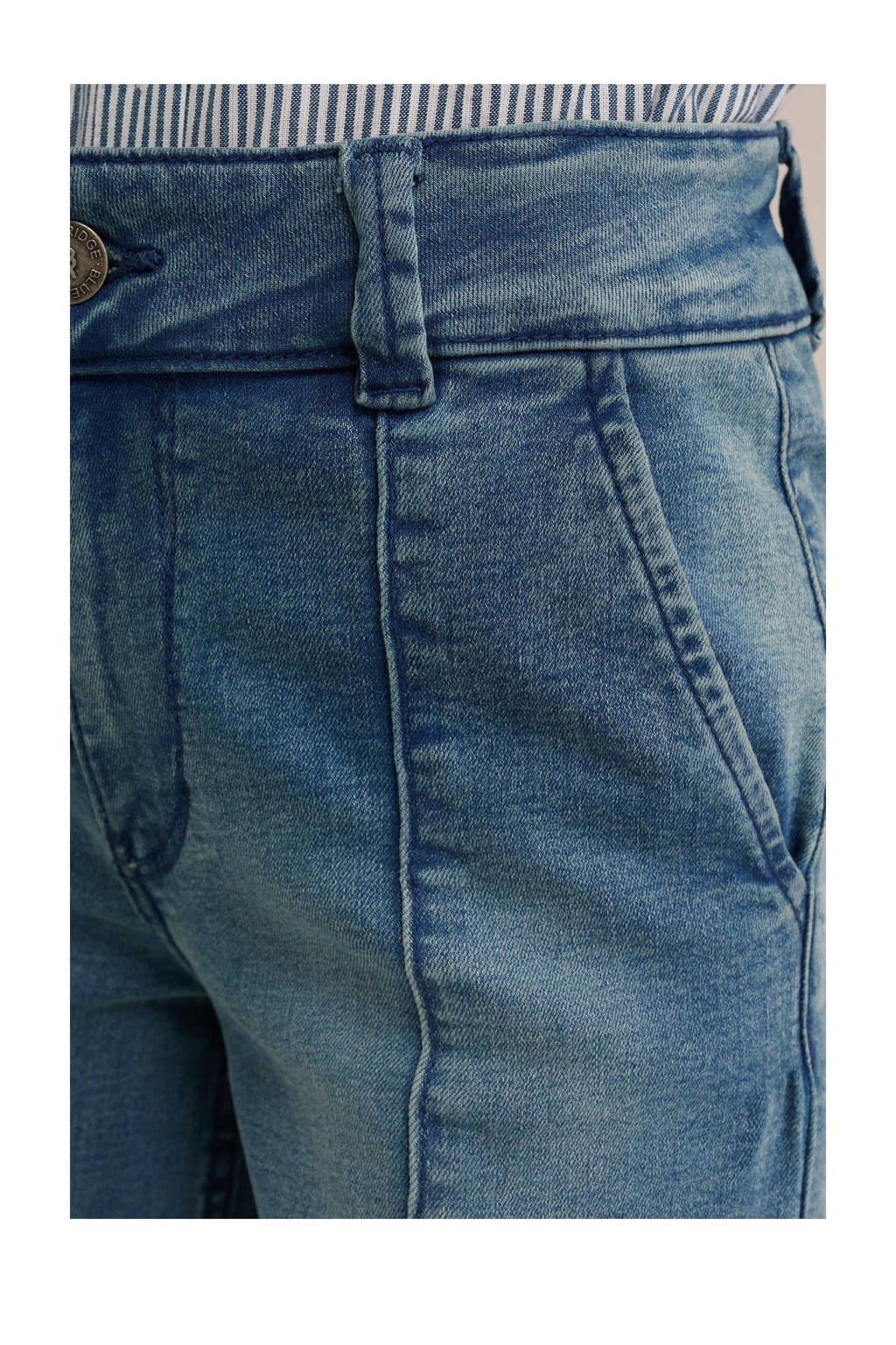 WE Fashion high waist loose fit jeans blue used denim
