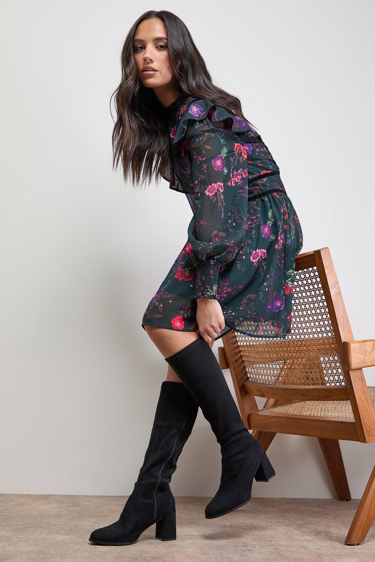 Oasis Bottes Chaussettes Hautes Rylee en synthétique à Talon Bloc